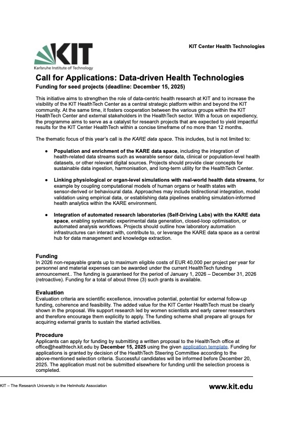 Call Matching Funds 2026